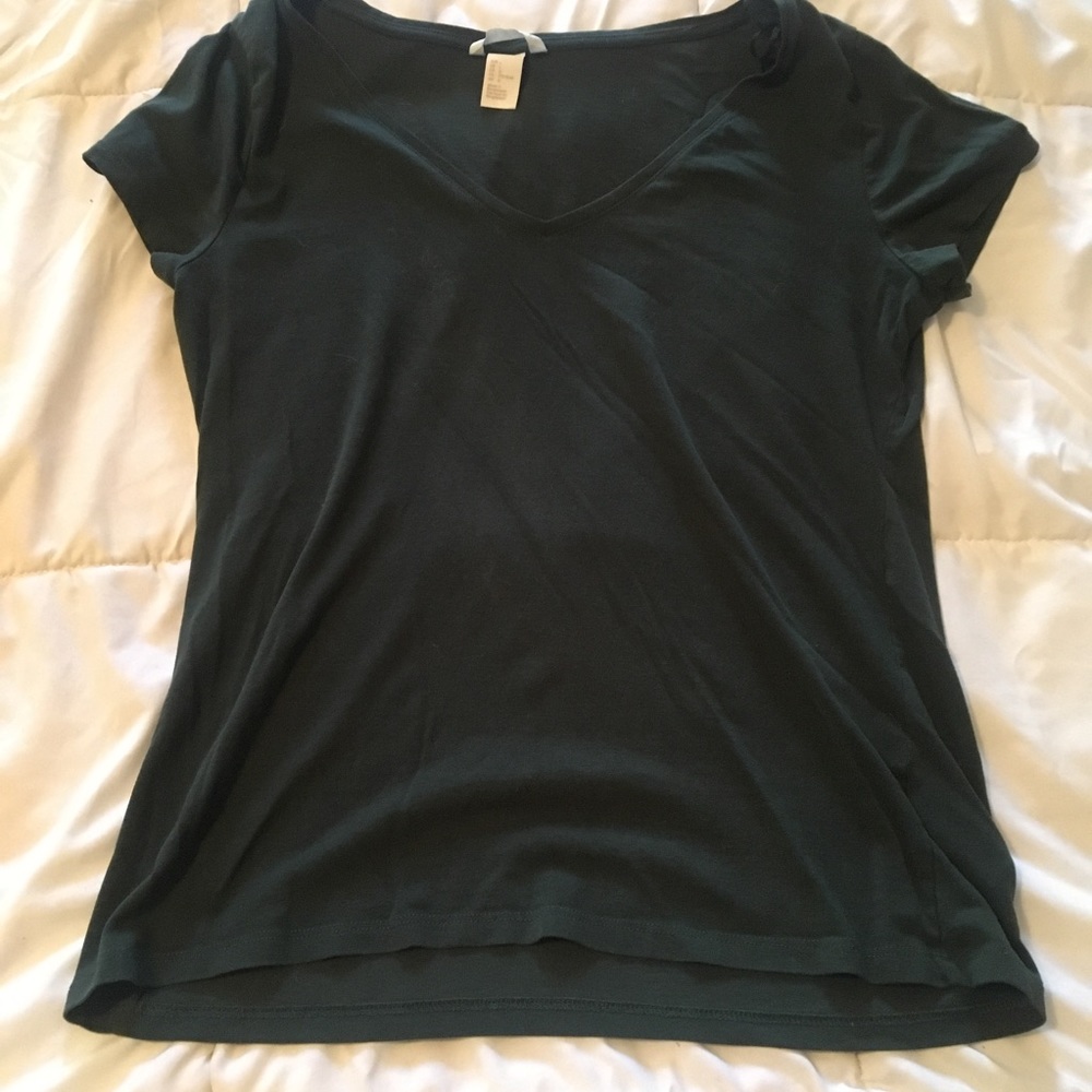 Dark green basic T-shirt